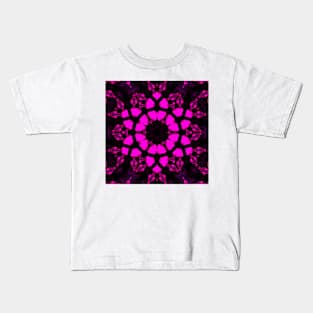 Psychedelic Hippie Flower Purple Kids T-Shirt